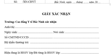 Hướng dẫn sinh viên xin Xác nhận