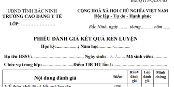 Hướng dẫn Sinh viên và tập thể lớp xét điểm Rèn luyện