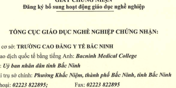 Giấy chứng nhận Đăng ký bổ sung hoạt động Giáo dục nghề nghiệp