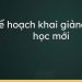 Kế hoạch Chào mừng 41 năm ngày Nhà giáo Việt Nam và khai giảng năm học 2023 – 2024
