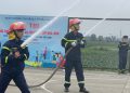 Buổi trải nghiệm thực hành chữa cháy và cứu nạn cứu hộ tại trường Cao đẳng Y tế Bắc Ninh