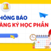 Hướng dẫn đăng ký Tín chỉ – Học phần