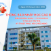 Lịch nhập học lớp Cao đẳng Điều dưỡng, Dược, Y sỹ đa khoa, Y học cổ truyền và Kỹ thuật phục hồi chức năng năm 2025