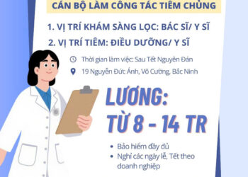 TRUNG TÂM TIÊM CHỦNG KINH BẮC THÔNG BÁO TUYỂN DỤNG