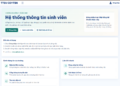 Hướng dẫn đăng nhập và quản lý tài khoản Hệ thống thông tin sinh viên