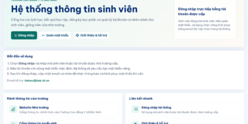 Hướng dẫn đăng nhập và quản lý tài khoản Hệ thống thông tin sinh viên