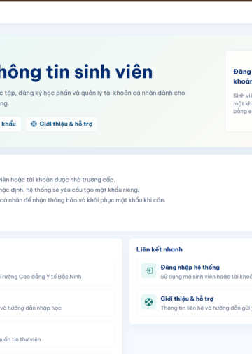 Hướng dẫn đăng nhập và quản lý tài khoản Hệ thống thông tin sinh viên